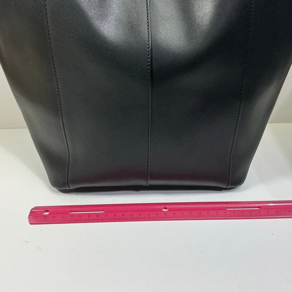 Bostanten Black Leather Shoulder Bag Tote Handbag Designer City Travel